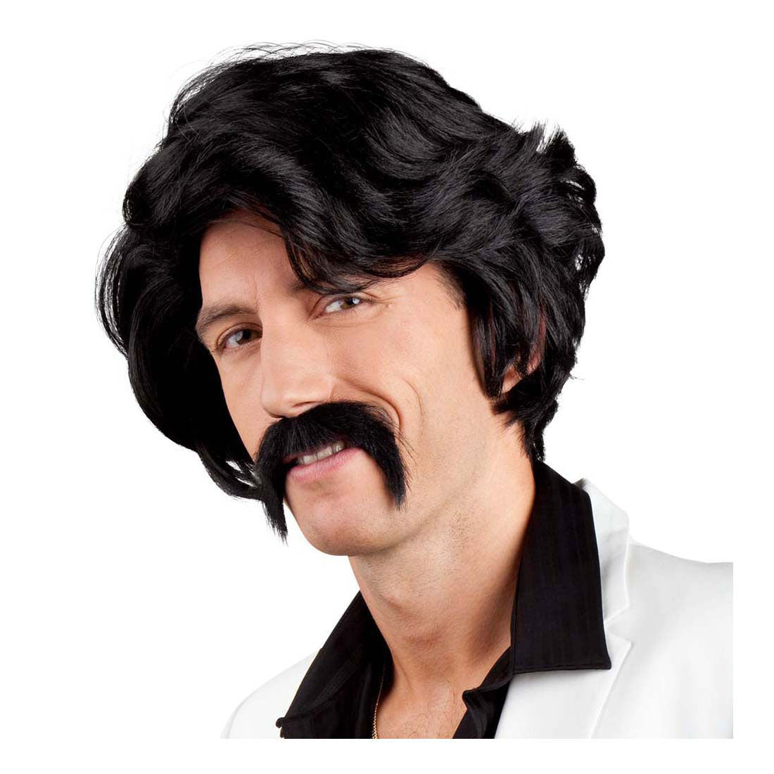 Boland Black Wig avec moustache