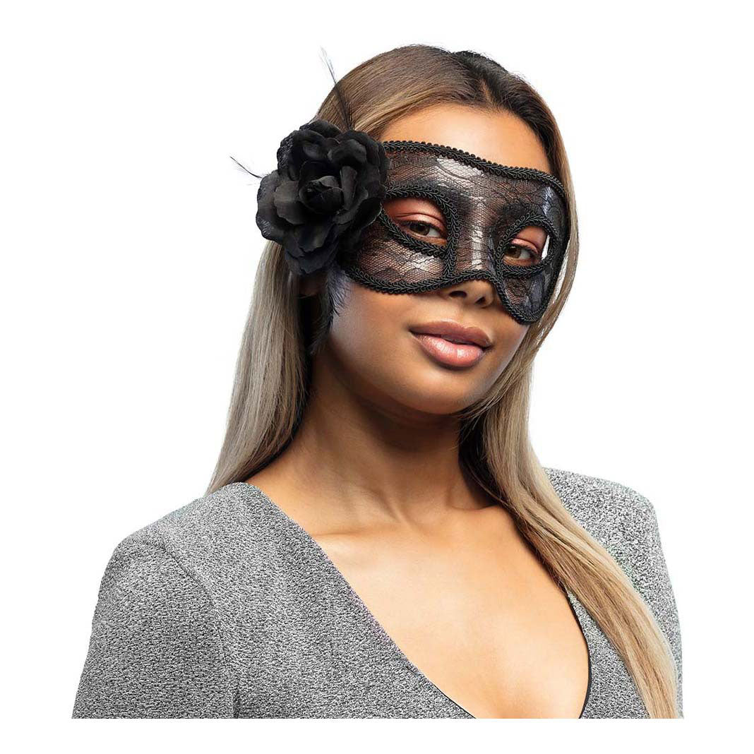 Boland Lace Eye Mask Mystique Black