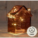 Anna's collection maison led verre bordeaux h14cm