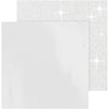 Papier design Vivi Gade, feuille 30,5x30,5 cm, 120+128 gr, blanc, 2 feuilles 1 boîte