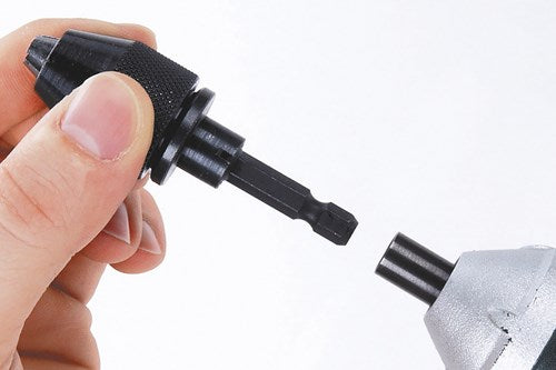 Mandrin de perçage à dégagement rapide Wolfcraft | 0,5-6,5 mm | Enregistrement 6k | 1 pièce - 2625000