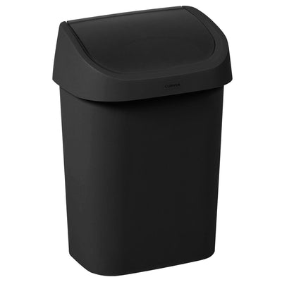 Curver mistral poubelle pivotante 9l noir