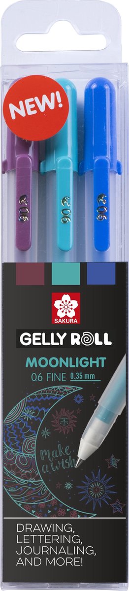 Sakura • stylo gel gelly roll galaxie au clair de lune