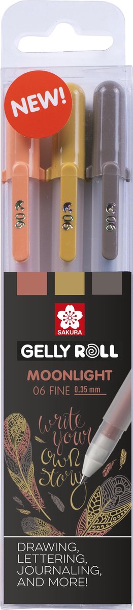 Sakura • stylo gel gelly roll clair de lune nature