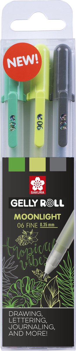 Sakura • stylo gel gelly roll botanique au clair de lune