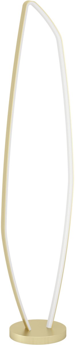 Lampadaire Eglo vallerosa - LED - 128,5 cm - blanc doré