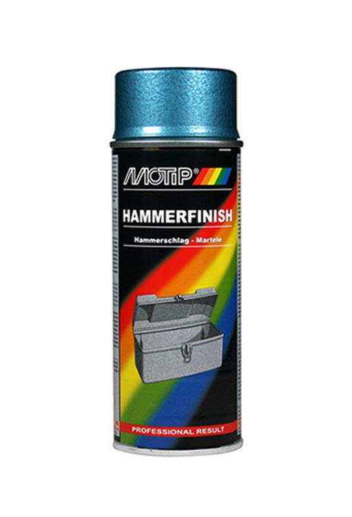 Motip 1051399 - bombe aérosol de peinture martelée bleu 400 ml | 1 pièce