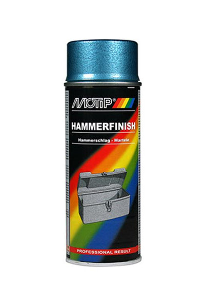 Motip 1051399 - bombe aérosol de peinture martelée bleu 400 ml | 1 pièce