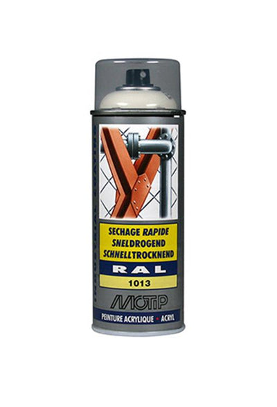 Motip 1051649 - ind. ral 1013 blanc nacré bombe aérosol 400 ml | 1 pièce