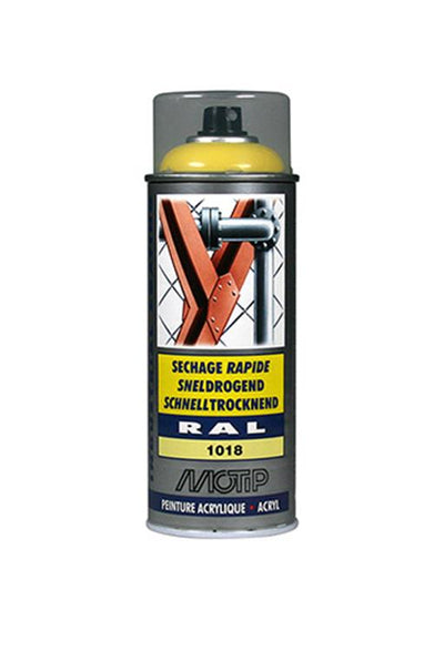 Motip 1051654 - ind. ral 1018 jaune zinc bombe aérosol 400 ml | 1 pièce
