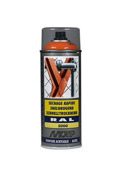 Motip 1051667 - ind. ral 2000 jaune-orange bombe aérosol 400 ml | 1 pièce
