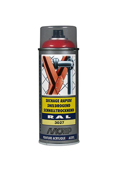 Motip 1051679 - ind. ral 3027 rouge framboise bombe aérosol 400 ml | 1 pièce