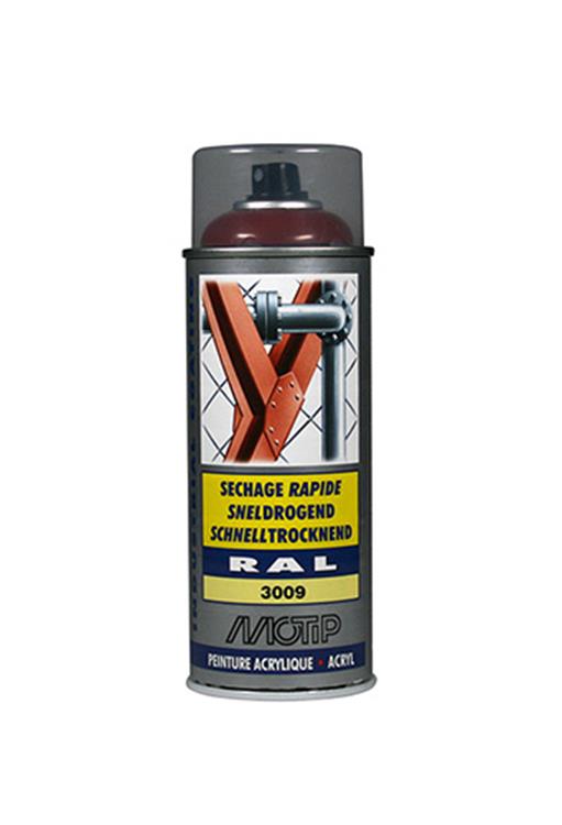 Motip 1051684 - ind. ral 3009 rouge oxyde bombe aérosol 400 ml | 1 pièce