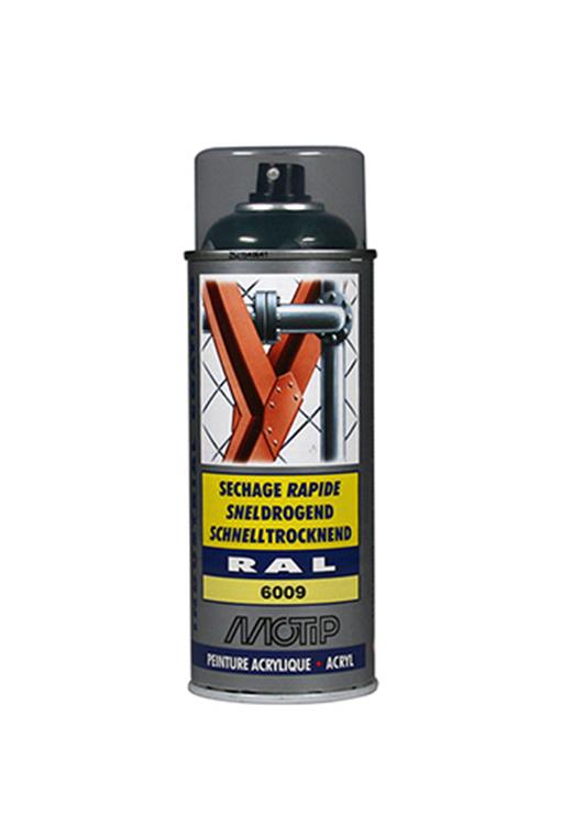 Motip 1051701 - ind. ral 6009 vert pin bombe aérosol 400 ml | 2 pièces