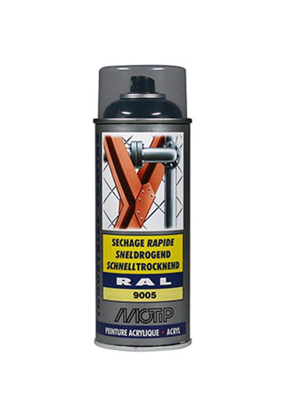 Motip 1051747 - ind. ral 9005 noir profond hg bombe aérosol 400 ml | 1 pièce