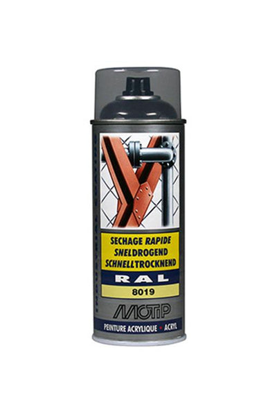 Motip 1051639 - ind. ral 8019 gris brun bombe aérosol 400 ml | 1 pièce