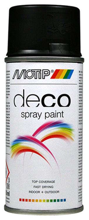 Motip 1051845-sp. satiné brillant ral 9005 bombe aérosol 150 ml | 1 pièce