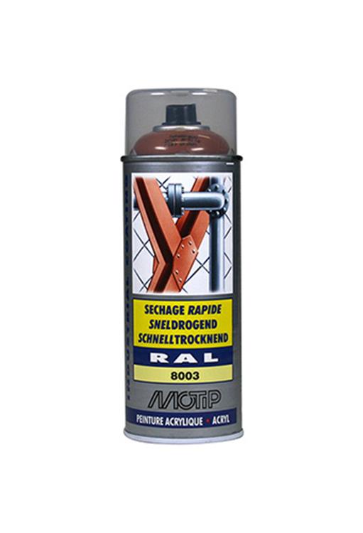 Motip 1051733 - ind. ral 8003 brun terreau bombe aérosol 400 ml | 1 pièce