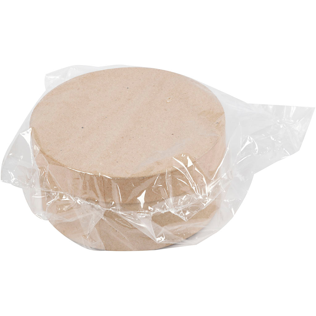 Boîtes rondes de Papier-Mâché, 3e.