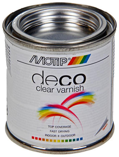 Motip 1051861 - page vernis transparent alkyde hg pinceau boîte 100 cc | 1 pièce