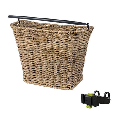 Basil Bremen Rattan Look KF - Panier à vélo - Firs