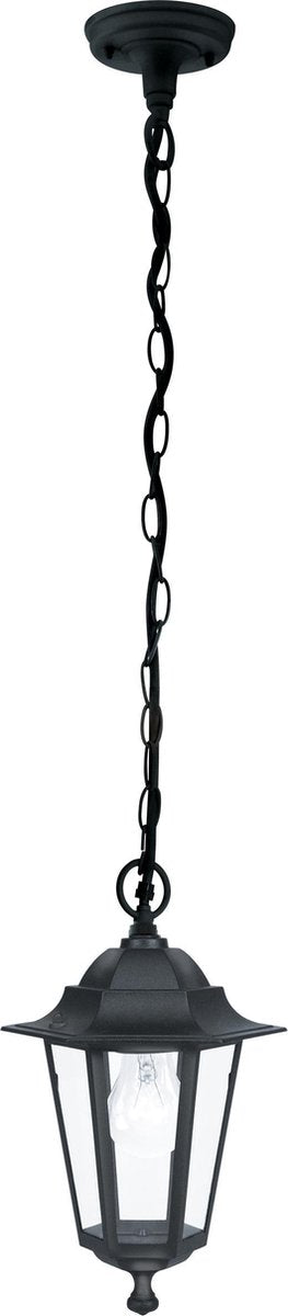 Lampe suspendue d'extérieur Eglo laterna 4 - E27 - ø 20,5 cm - noire