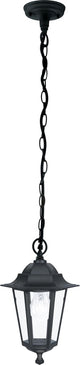 Lampe suspendue d'extérieur Eglo laterna 4 - E27 - ø 20,5 cm - noire