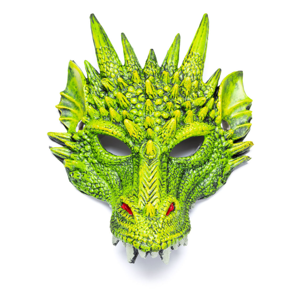 Masque de dragon de grands prétendants vert