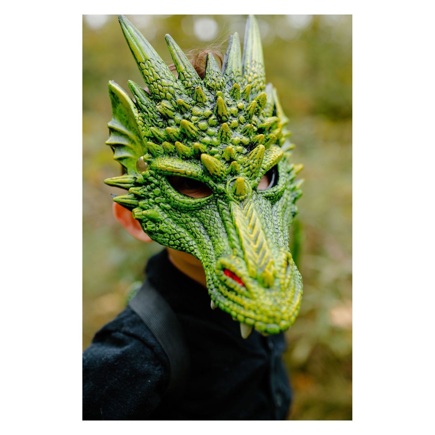 Masque de dragon de grands prétendants vert