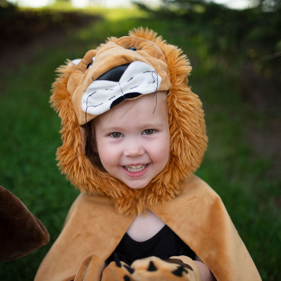 Cape de grands prétendants lion du livre de contes, 4-6 ans