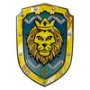 Grand bouclier de guerrier coeur de lion des prétendants