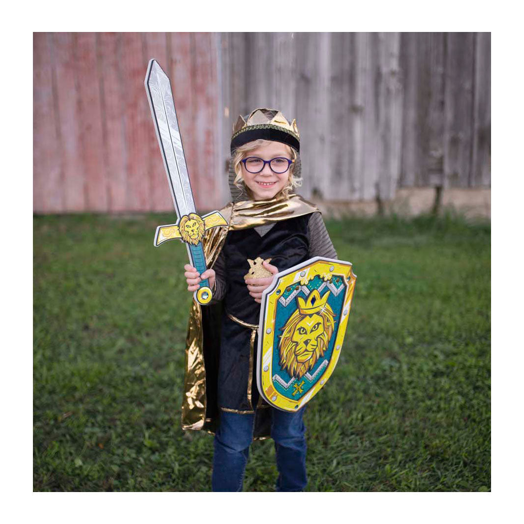 Grand bouclier de guerrier coeur de lion des prétendants