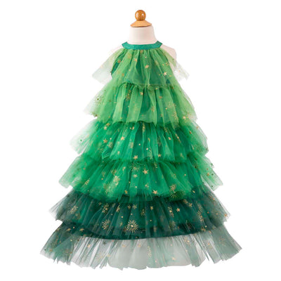 Robe sapin de Noël grands prétendants avec bandeau - 5-6 ans