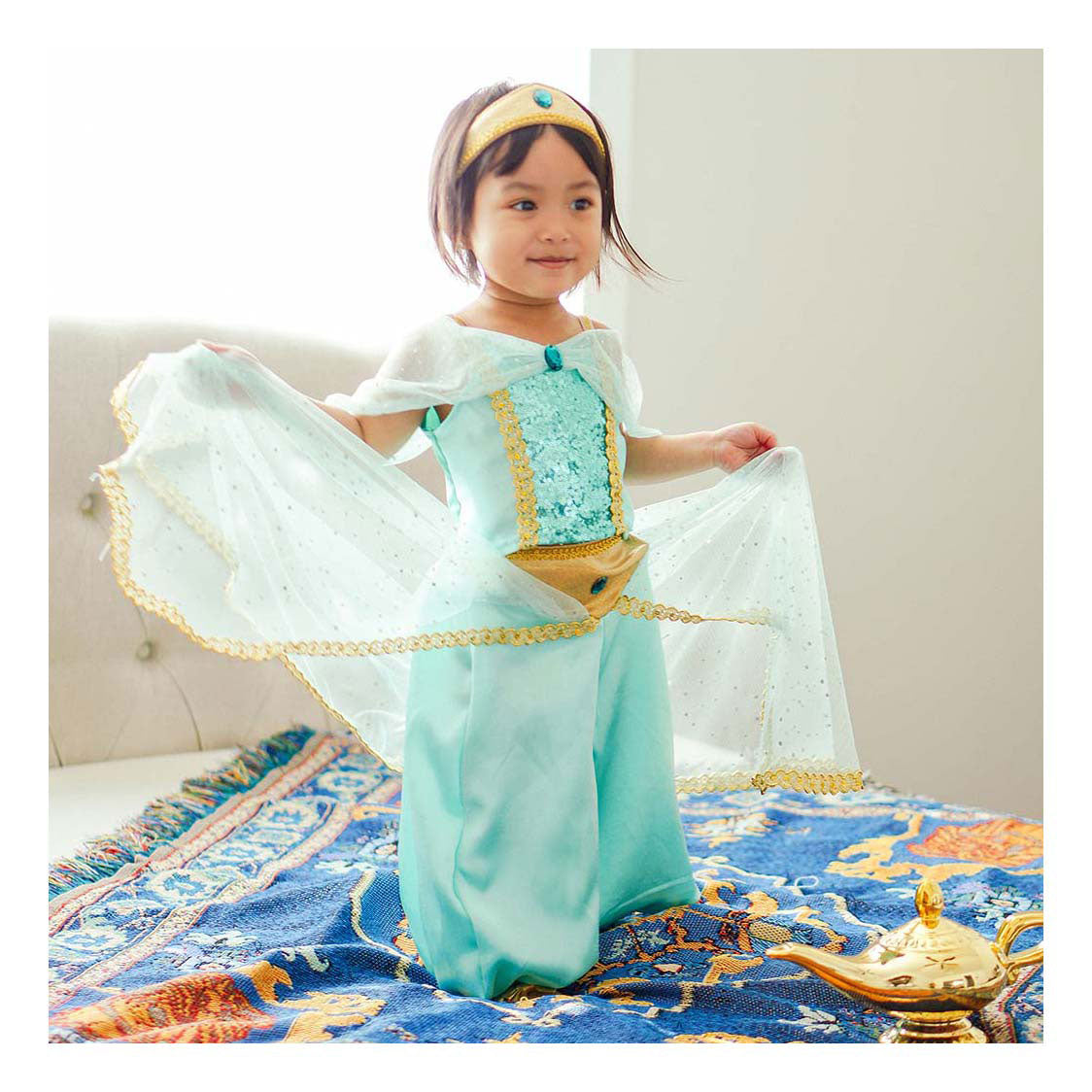 Robe princesse grandes prétendantes jasmin - 3-4 ans