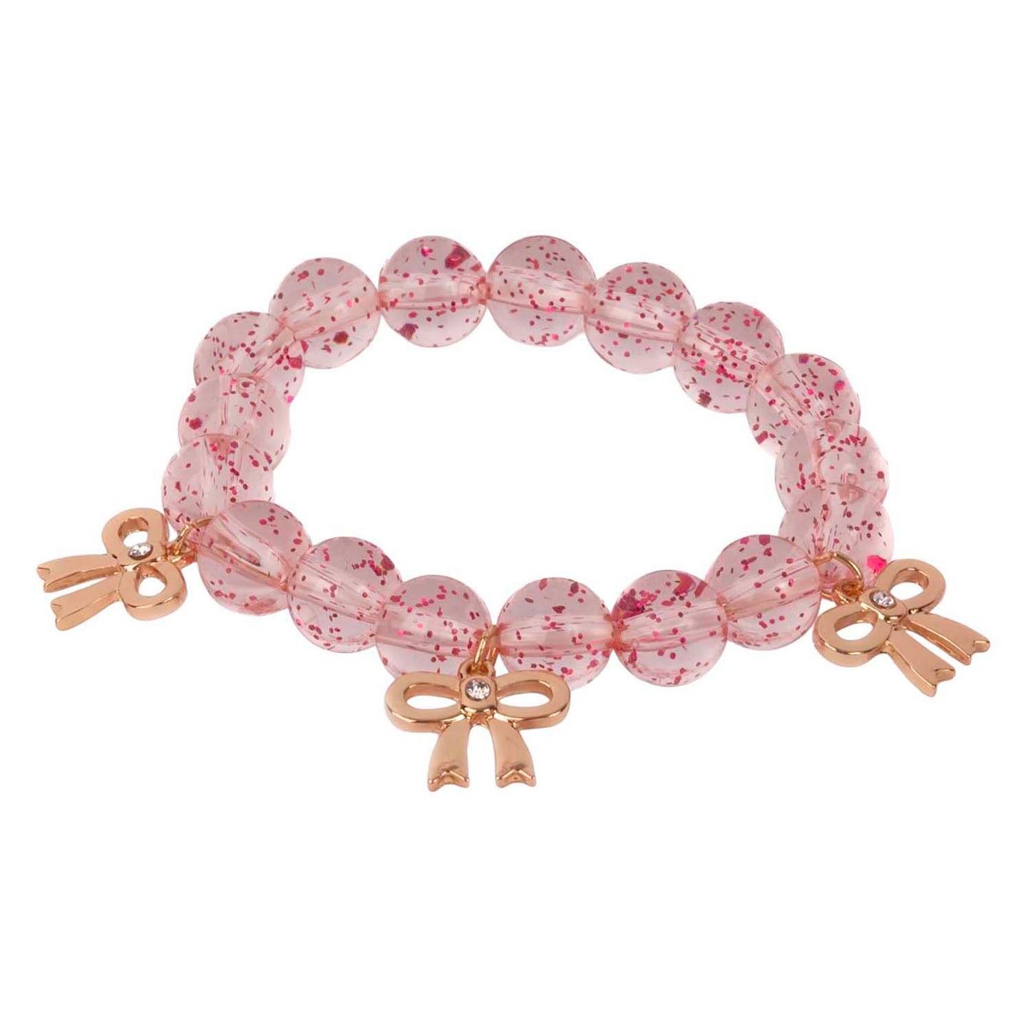 Great prétendants bracelet de perles noeuds précieux rose
