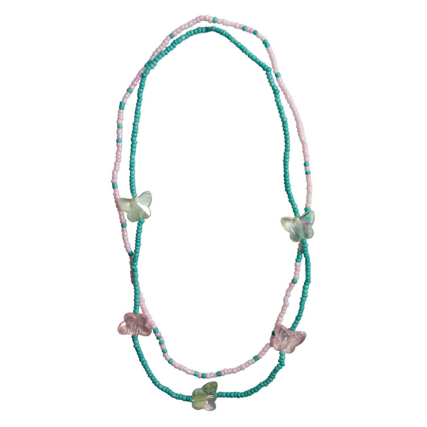 Ensemble de colliers papillons assez timides de grands prétendants - 2 pcs.