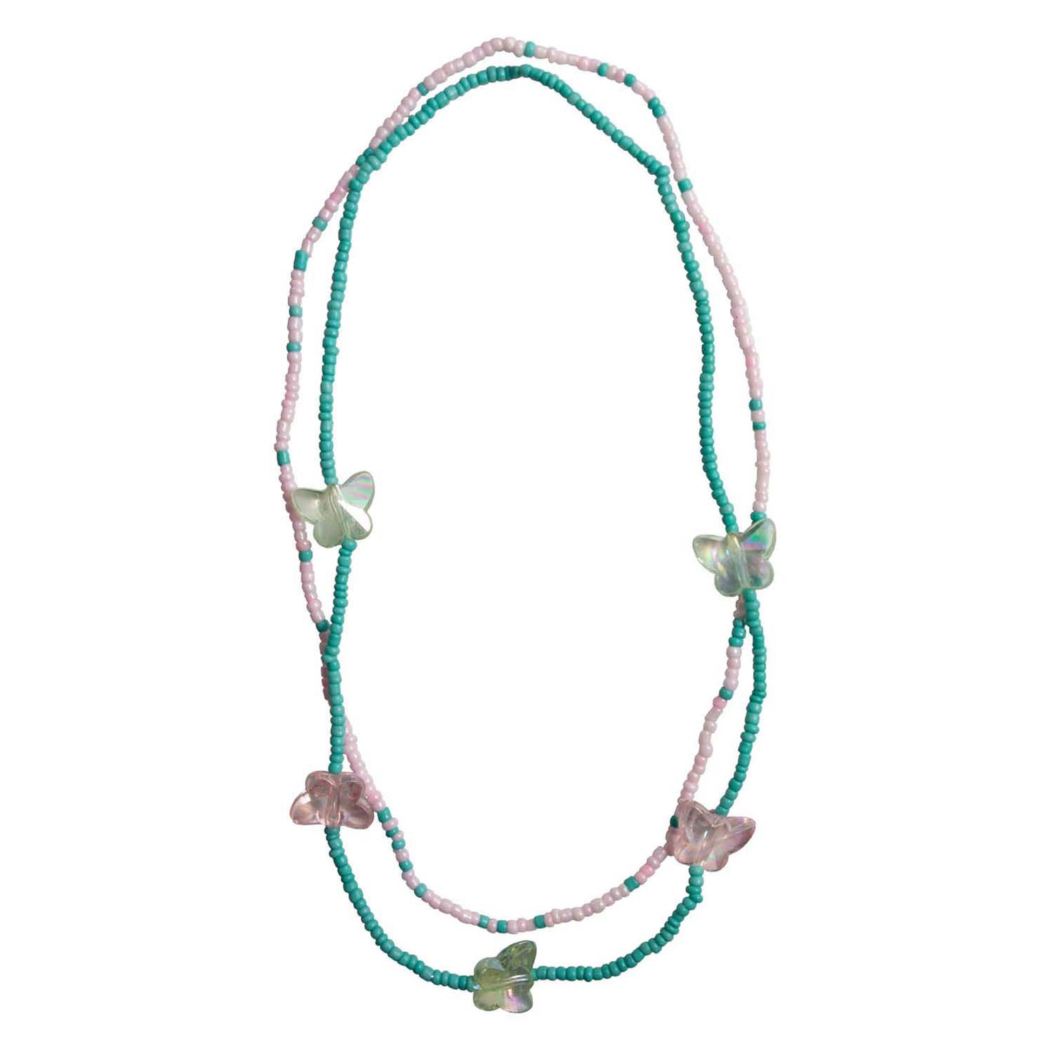 Ensemble de colliers papillons assez timides de grands prétendants - 2 pcs.