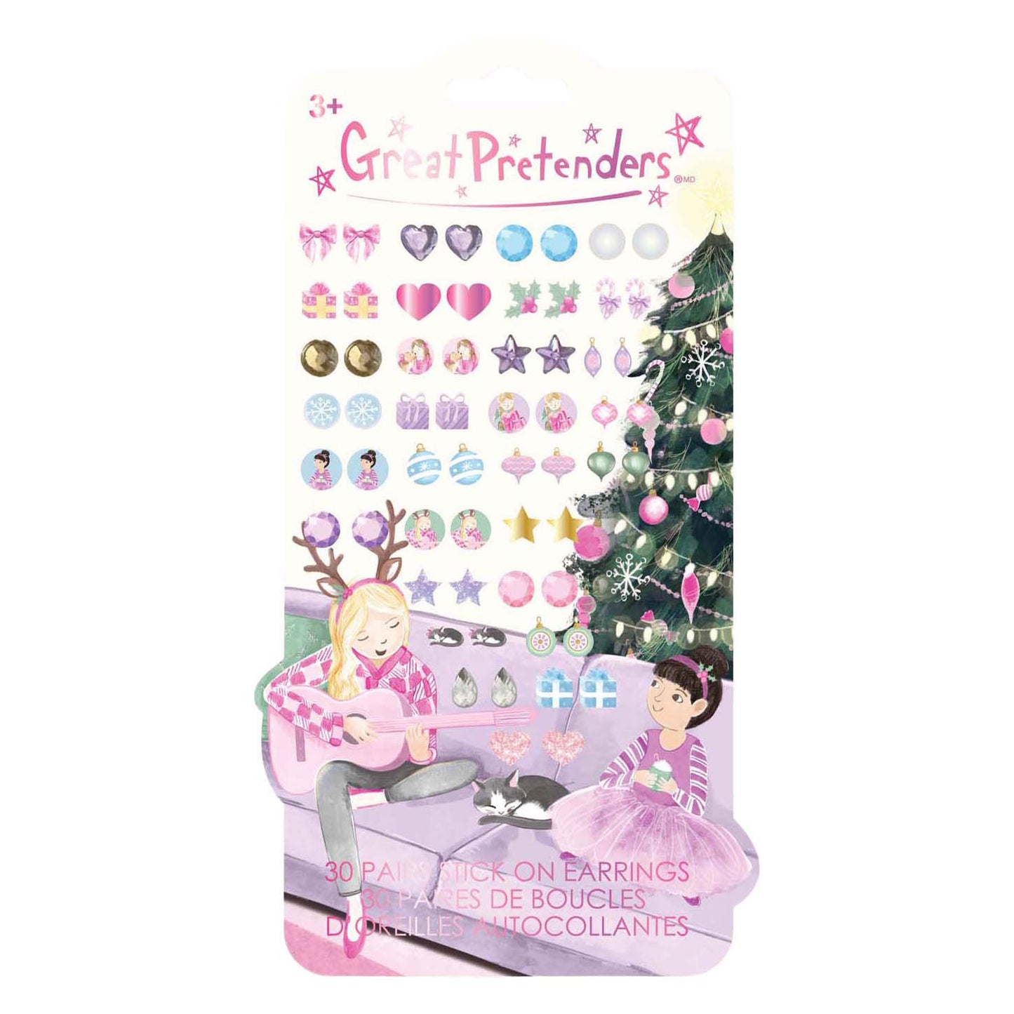 Boucles d'oreilles à coller festives Great prétendants - 30 pcs.