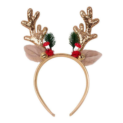 Serre-tête Rudolph des fêtes des grands prétendants - doré