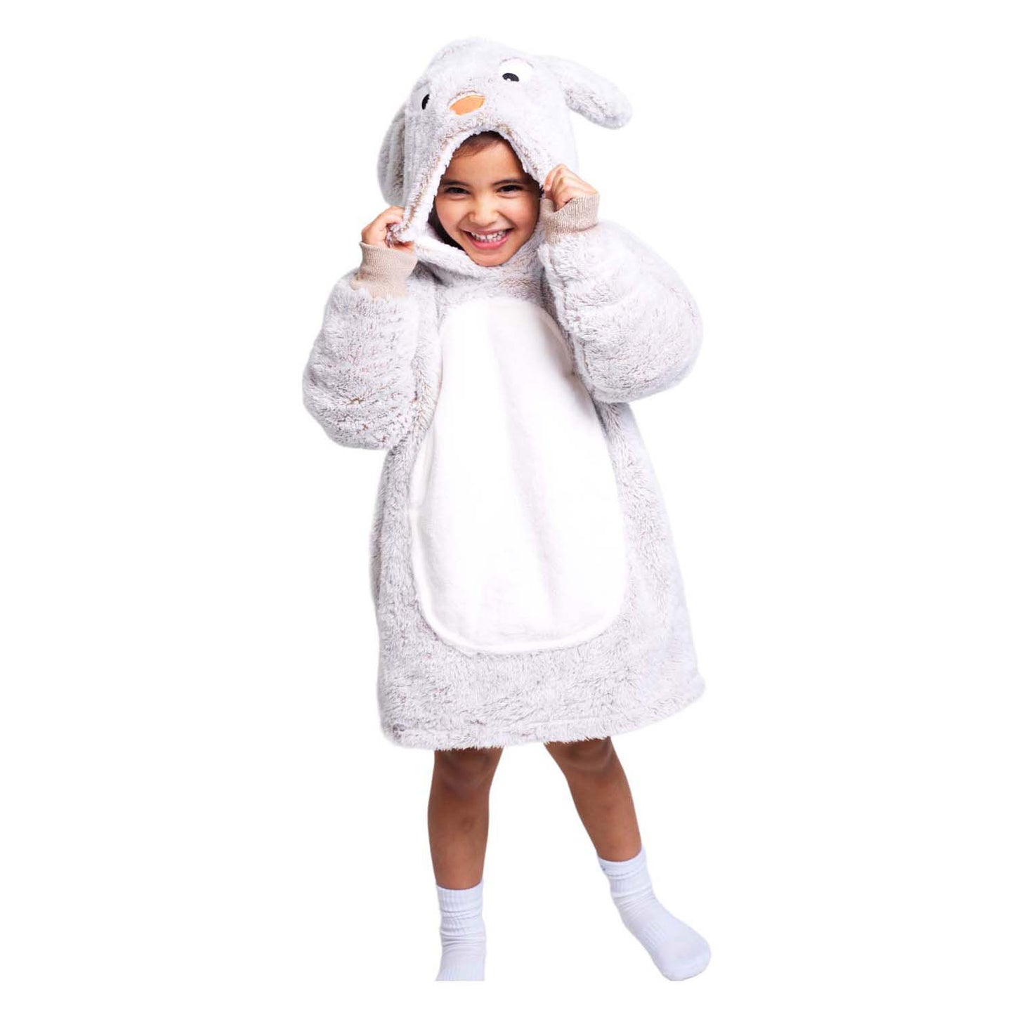 Noxxiez peluche à capuche petit pull lapin 3-6 ans