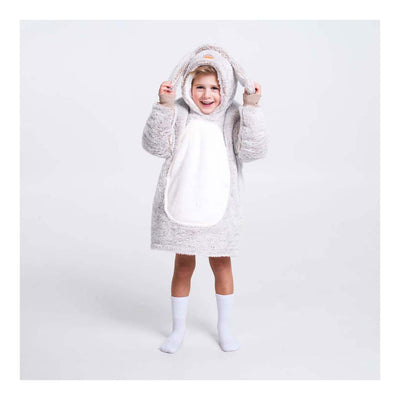Noxxiez peluche à capuche petit pull lapin 3-6 ans