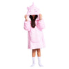 Noxxiez peluche sweat à capuche pull moyen licorne, enfants jusqu'à 160cm
