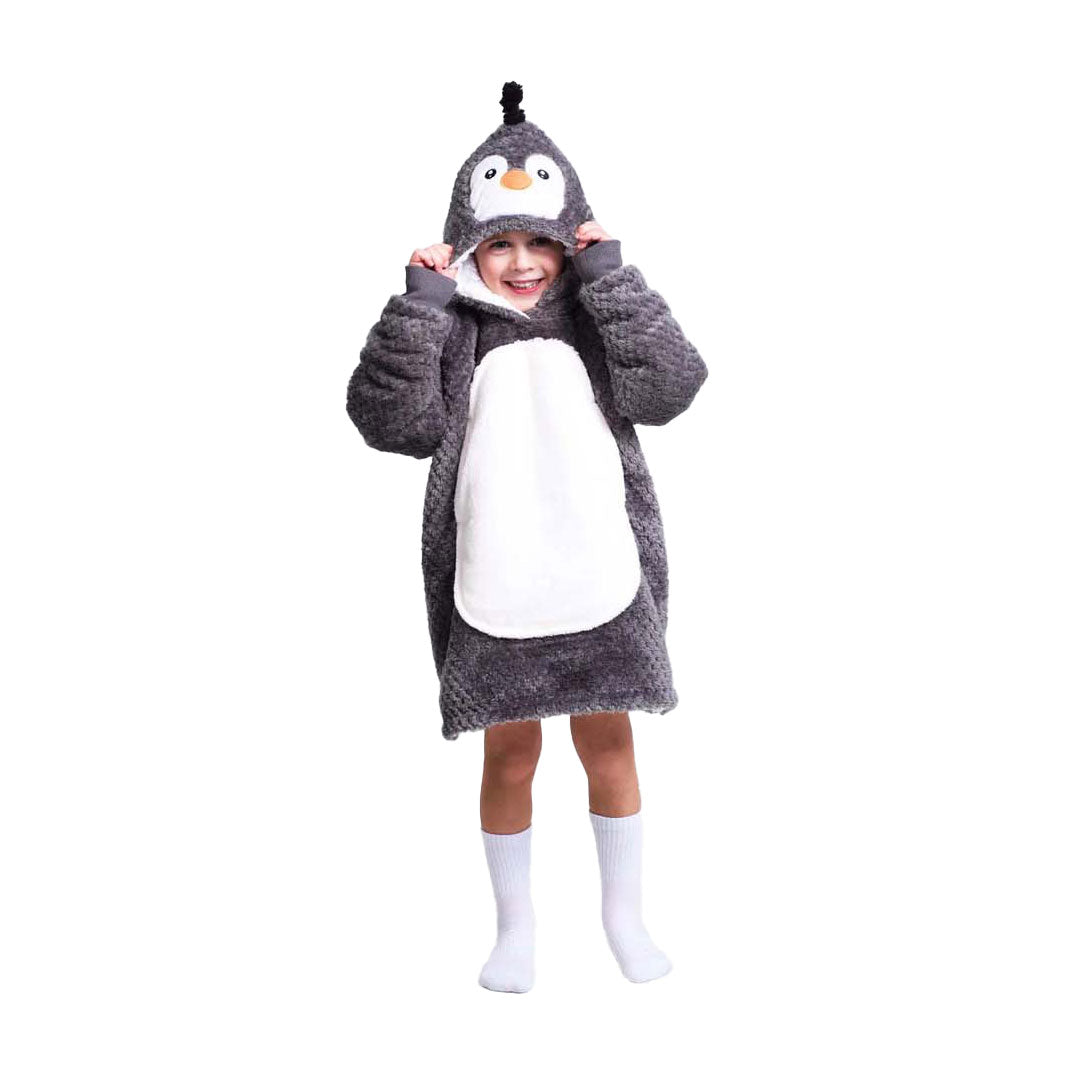 Noxxiez sweat à capuche câlin petit pull pingouin, 3-6 ans