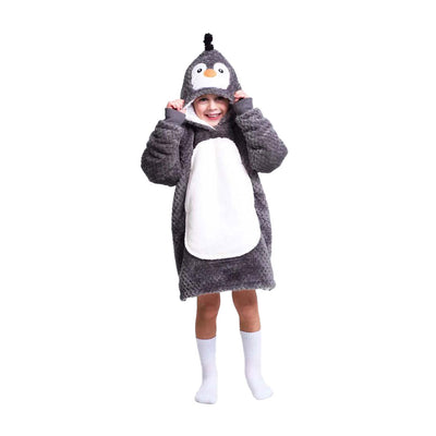 Noxxiez sweat à capuche câlin petit pull pingouin, 3-6 ans