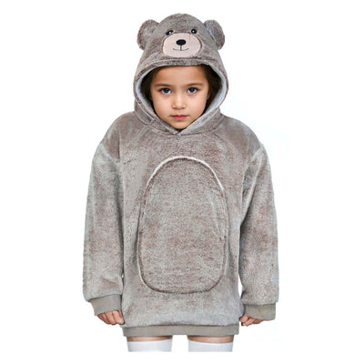 Noxxiez sweat à capuche câlin petit pull ours, 3-6 ans