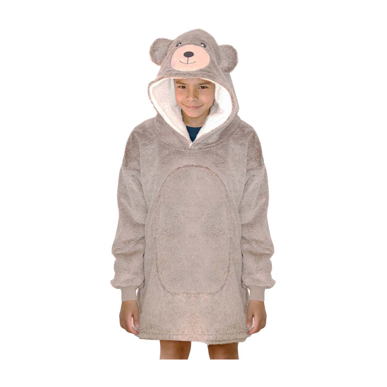 Noxxiez sweat à capuche câlin pull moyen ours, jusqu'à 160 cm