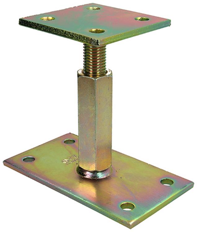 1056486 - support de poteau réglable en hauteur 90 x 160 - 90 hauteur 100-170mm | 1 pièce