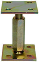 1056487 - support de poteau réglable en hauteur 90 x 90 hauteur 100 - 170mm | 2 pièces