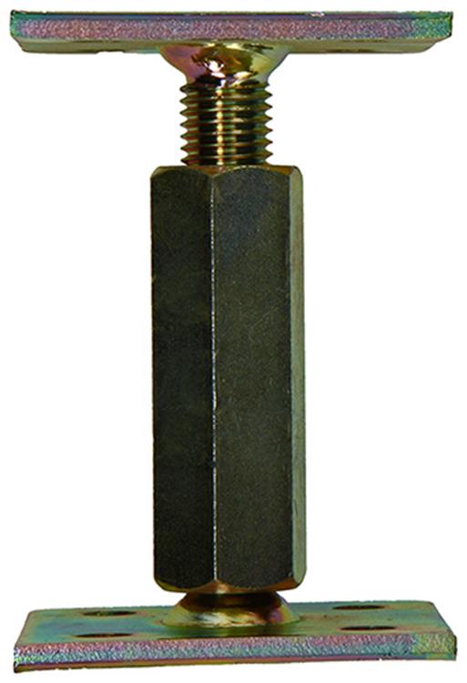 1056487 - support de poteau réglable en hauteur 90 x 90 hauteur 100 - 170mm | 2 pièces