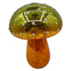 Statue ambiance manoir champignon LED vert 11x14,5cm